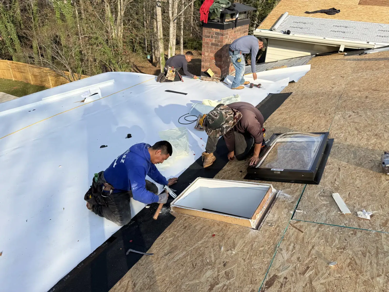 Open Seam and Failed Lap Roof Repair in Cedar Rapids, IA