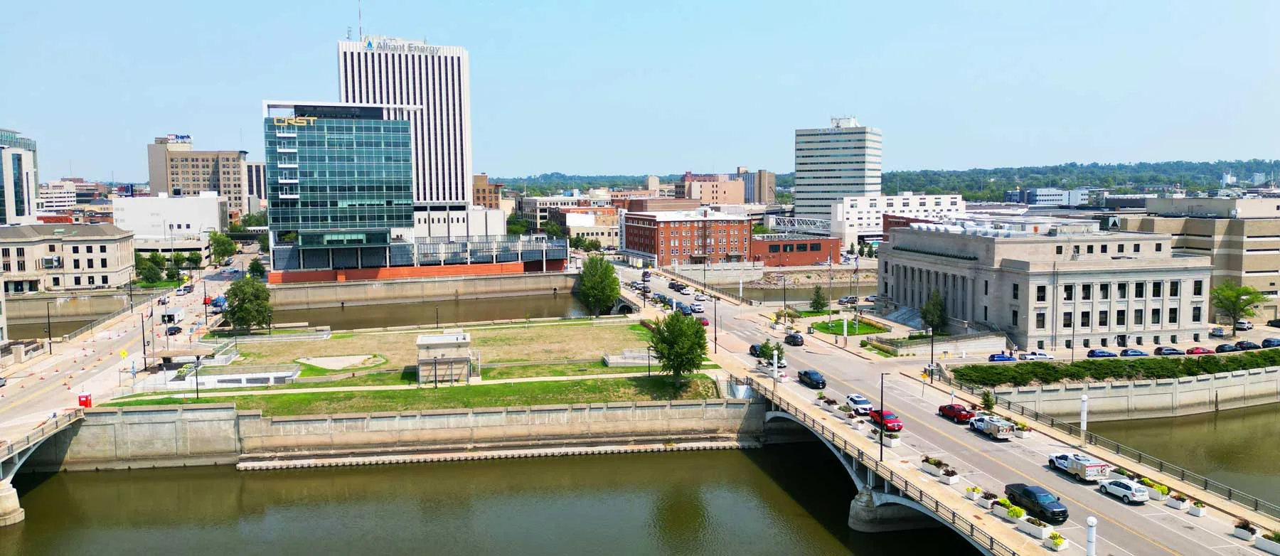 Commercial roof work in Cedar Rapids