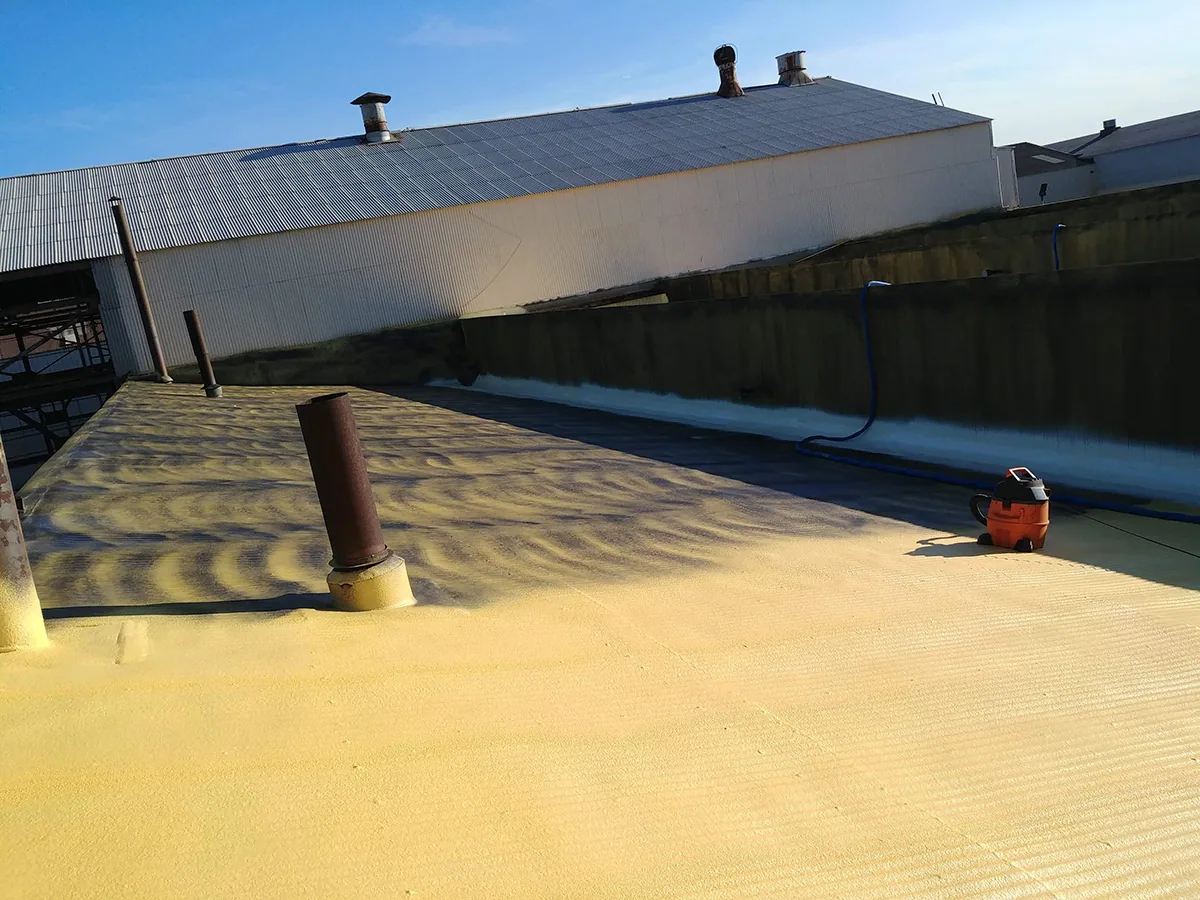 Commercial Spray Polyurethane Foam Roofing in Cedar Rapids, IA Commercial Spray Polyurethane Foam Roofing in Cedar Rapids, IA